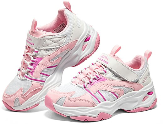 (JR) 斯凯奇Dlites 4.0 白粉配色 302586L-PKW Shop (JR) 斯凯奇Dlites 4.0 白粉配色 302586L-PKW