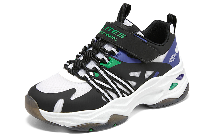 Lookbook (Youth) Skechers DLITES 'Black Blue White' 405236L-BKMT