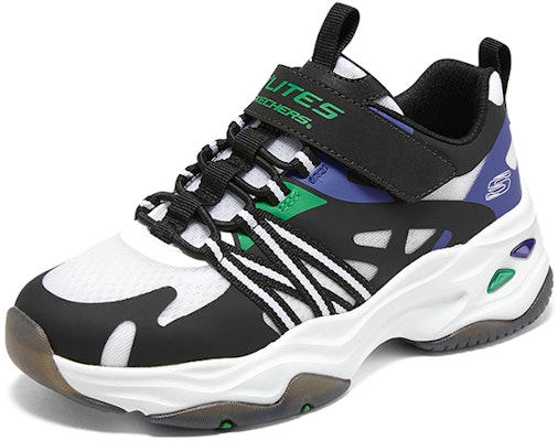 (Youth) Skechers DLITES 'Black Blue White' 405236L-BKMT Lookbook (Youth) Skechers DLITES 'Black Blue White' 405236L-BKMT