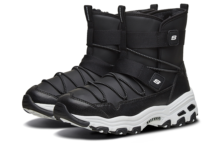 Shop (Youth) Skechers DLites Boots 'Black' 664097L-BLK