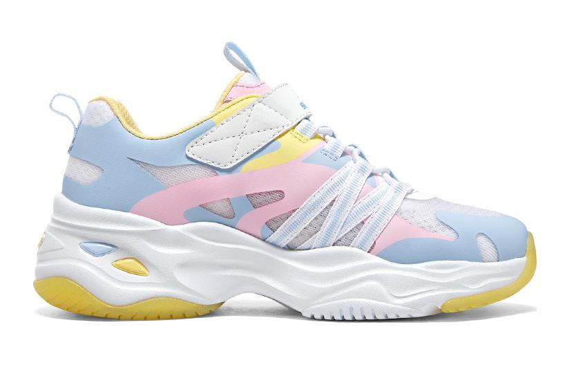 (Youth) Skechers Dlites Chunky Shoes 'Blue Pink Yellow' 圖 2