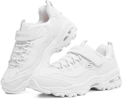 Lookbook 大童 Skechers D‘lites 低筒老爹鞋 白