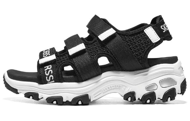 (Youth) Skechers Dlites Sandals 'Black White' 319200L-BKW