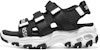 (Youth) Skechers Dlites Sandals 'Black White' 319200L-BKW
