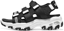 Buy (Youth) Skechers Dlites Sandals 'Black White' 319200L-BKW
