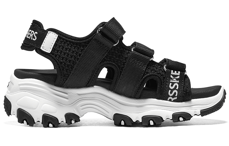 Order (Youth) Skechers Dlites Sandals 'Black White' 319200L-BKW