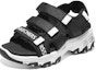 Lookbook (Youth) Skechers Dlites Sandals 'Black White' 319200L-BKW