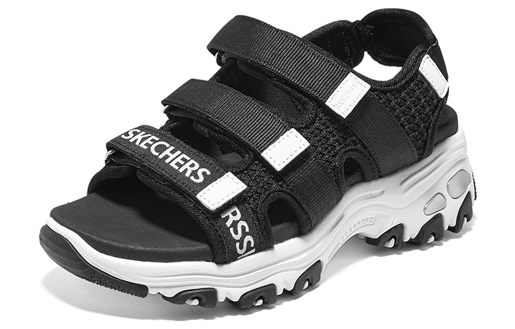 Lookbook (Youth) Skechers Dlites Sandals 'Black White' 319200L-BKW