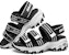 (Youth) Skechers Dlites Sandals 'Black White' 664167L-BLK