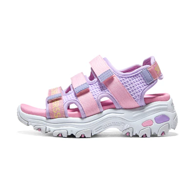 (Youth) Skechers Dlites Sandals 'Pink Purple'