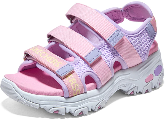 (Youth) Skechers Dlites Sandals 'Pink Purple' 319200L-PKLV Lookbook (Youth) Skechers Dlites Sandals 'Pink Purple' 319200L-PKLV