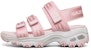 (Youth) Skechers Dlites Sandals 'Pink White' 664167L-PNK