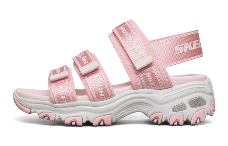 (Youth) Skechers Dlites Sandals 'Pink White' 664167L-PNK