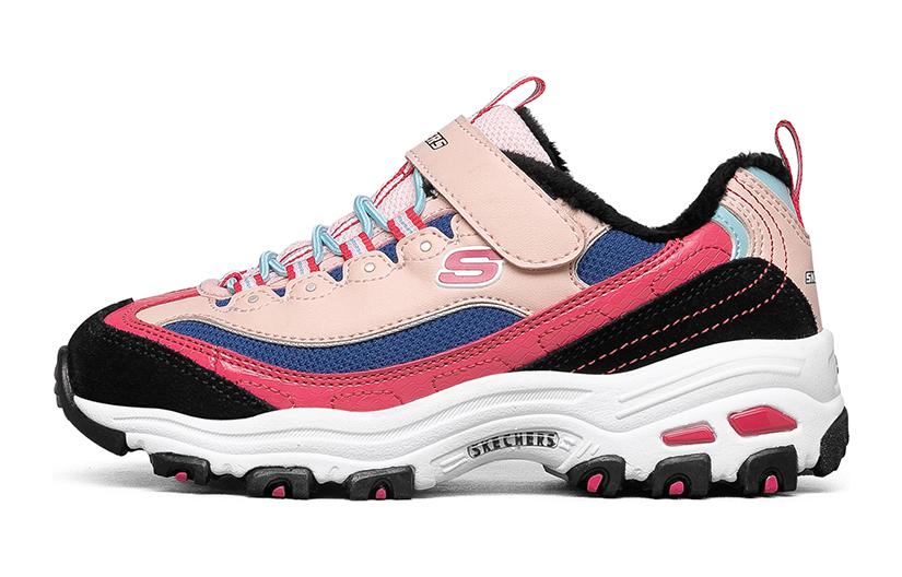 (Youth) Skechers Dlites Shoes 'Pink Black'