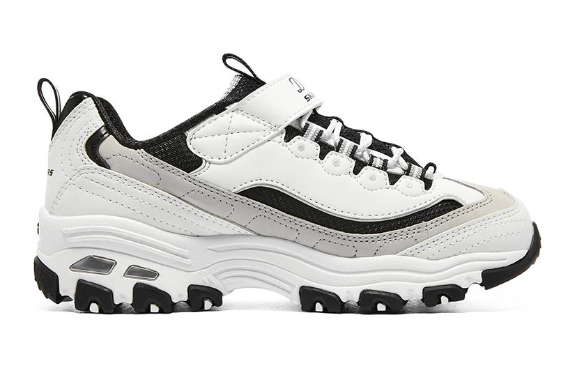 (Youth) Skechers Dlites Shoes 'White Beige Black' 圖 2