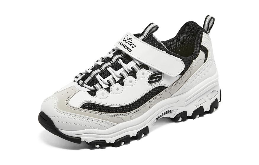 (Youth) Skechers Dlites Shoes 'White Beige Black' 圖 3