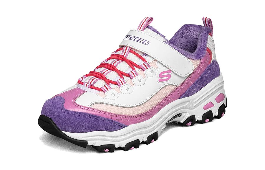 (Youth) Skechers Dlites Shoes 'White Pink Purple' 圖 3