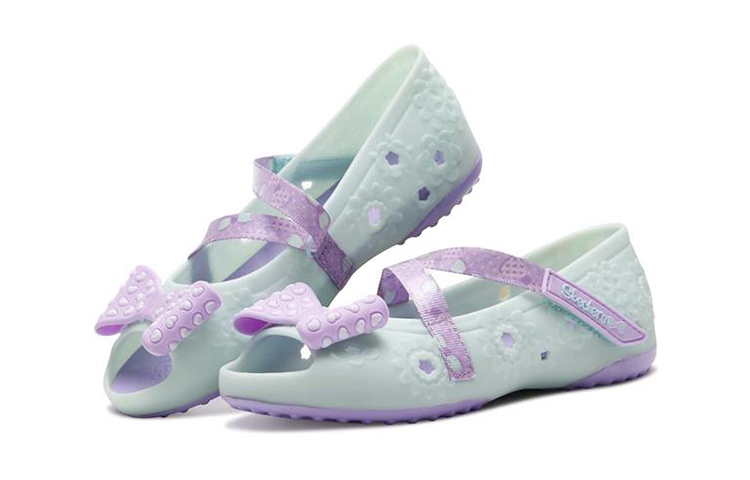Lookbook (JR) Skechers 涂鸦魔术贴休闲凉鞋 '浅绿色' 664089L-AQUA