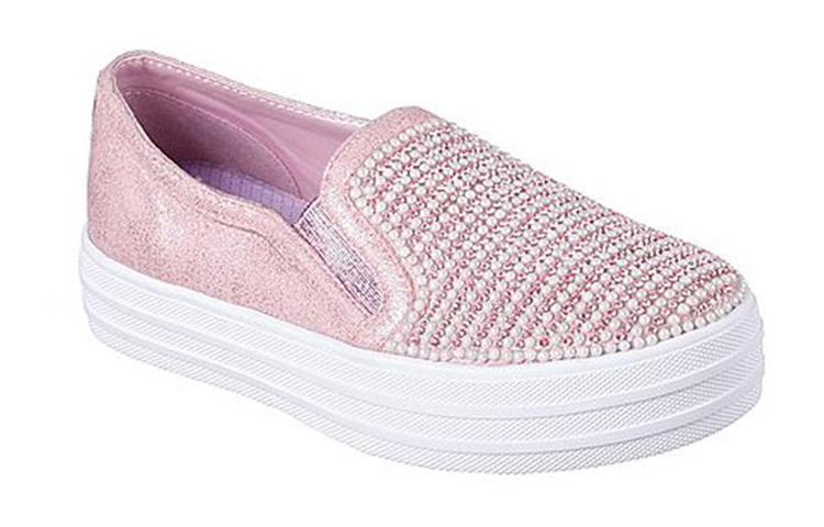 Lookbook (JR) 스케쳐스 더블업 '핑크' (Skechers Double Up 'Pink') 84999L-PNK