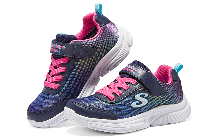 Lookbook (Youth) Skechers Dreamy Dancer Radiant Rogue Sneaker 'Black Multi' 303393L-NVMT