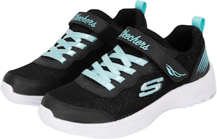 Lookbook 大童 Skechers 防滑耐磨透氣 兒童休閒鞋 黑綠