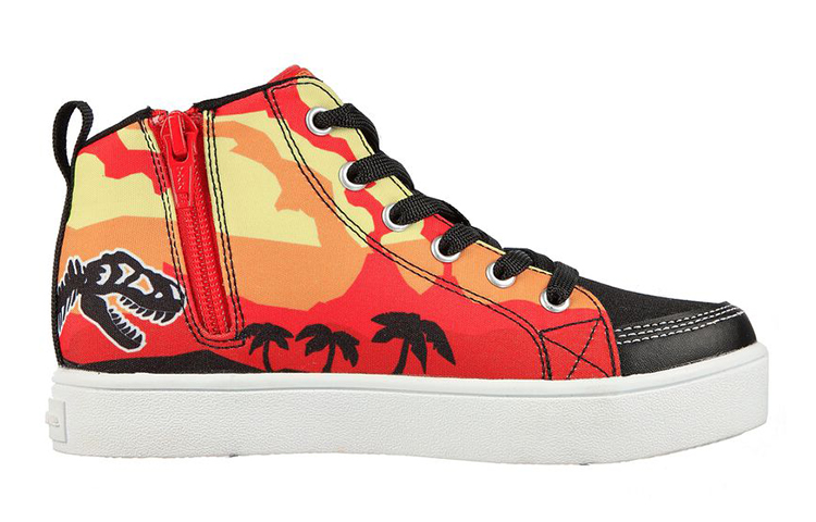 Order 大童 Skechers Duratronz - Dino-Rush 中筒 兒童板鞋 紅黑