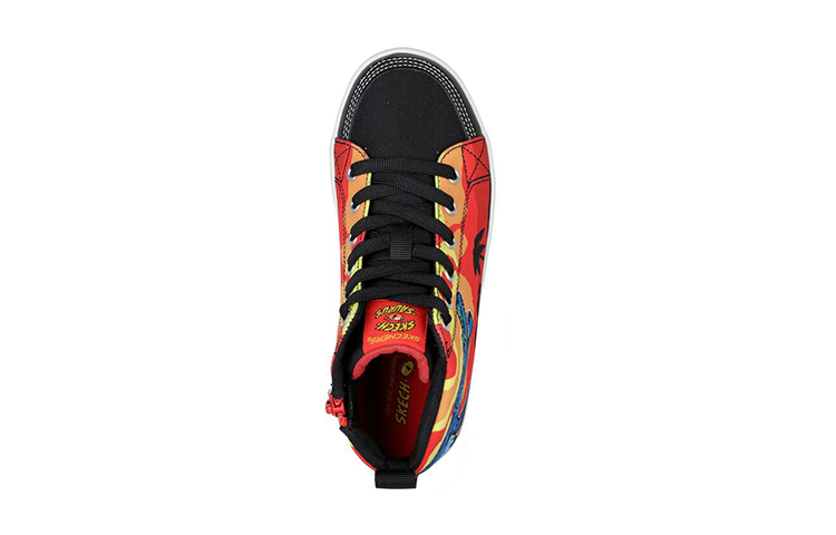 Shop 大童 Skechers Duratronz - Dino-Rush 中筒 兒童板鞋 紅黑