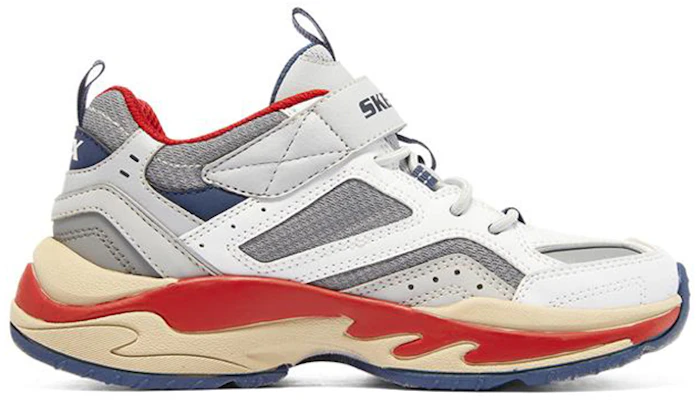 (JR) Skechers Durolux ''Blanc Gris Rouge'' 403817L-WGY Order (JR) Skechers Durolux ''Blanc Gris Rouge'' 403817L-WGY