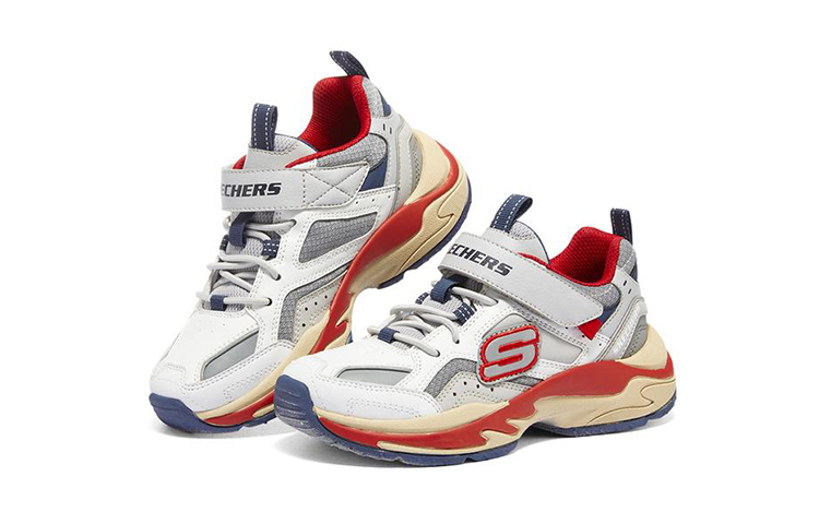 Lookbook (JR) Skechers Durolux ''Blanc Gris Rouge'' 403817L-WGY