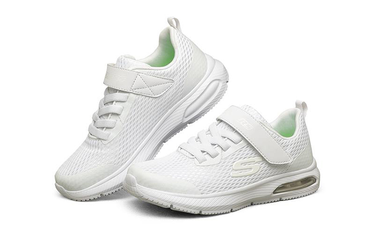 Lookbook (JR) Skechers Dyna-Air Basse ''Blanche'' 98101L-WHT