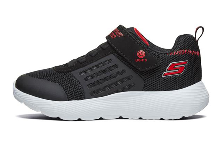 (Youth) Skechers Dyna-Lights 'Black Red' 90740L-BKRD