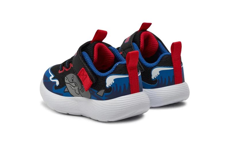 (Youth) Skechers Dyna-Lite Shark-Wave Shoes 'Black Blue Red' 圖 4