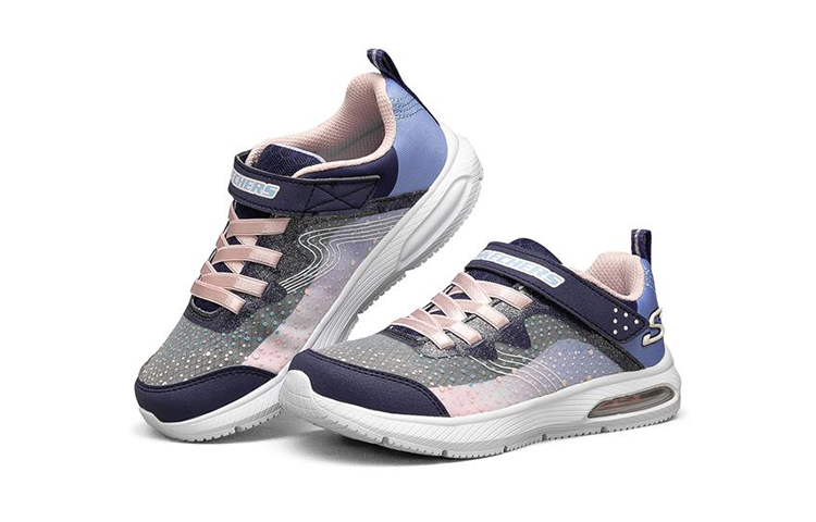 Lookbook (JR) Skechers Dyna Air ''Blauw Roze'' 664120L-NVPK