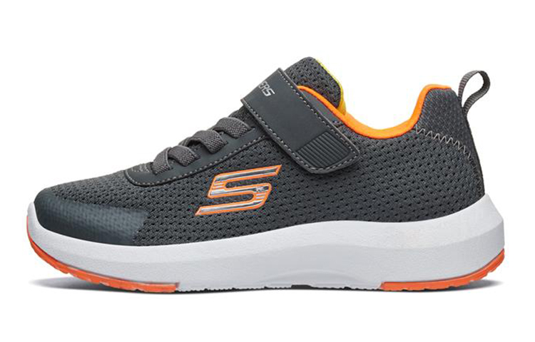 (Youth) Skechers Dynamic Tread 'Grey Orange' 98151L-CCOR