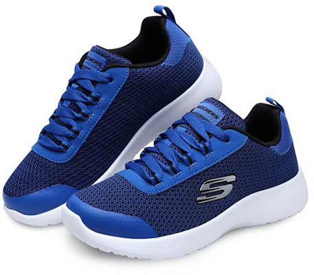 大童 Skechers Dynamight 運動休閒鞋 藍黑 Lookbook 大童 Skechers Dynamight 運動休閒鞋 藍黑