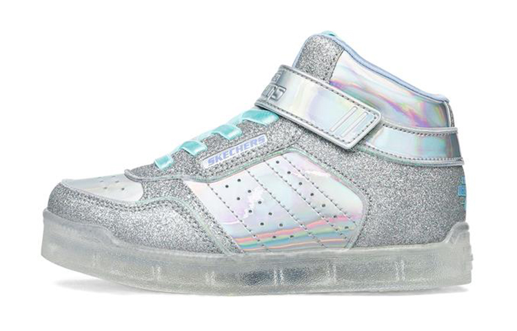 (Youth) Skechers E-Pro III 'Silver Light Green' 302061L-SLAQ