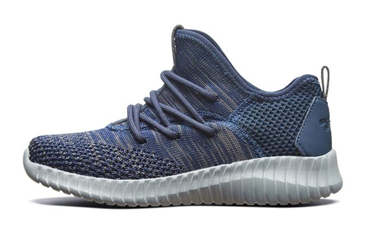 (Youth) Skechers Elite Flex 'Grey Blue' 97892L-CCNV