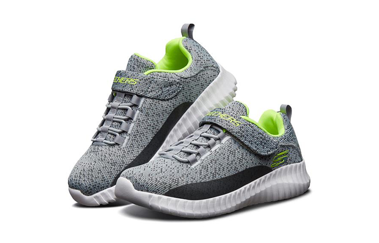 Lookbook (Youth) Skechers Elite Flex 'Grey Green' 97890L-GYCC