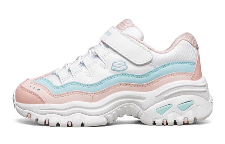 (Youth) Skechers Energy 'White Pink' 664146L-WPK