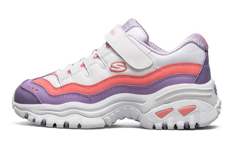 (Youth) Skechers Energy 'White Purple' 664146L-WPRP