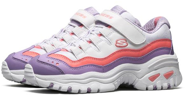 (Youth) Skechers Energy 'White Purple' 664146L-WPRP Lookbook (Youth) Skechers Energy 'White Purple' 664146L-WPRP