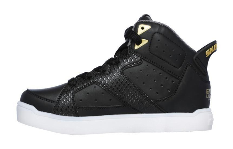 (Youth) Skechers Energy Lights E-Pro Mid 'Black' 90615L-BLK