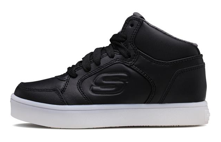 (Youth) Skechers Energy Lights Mid 'Black' 90600L-BLK