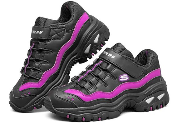 (JR) Skechers Energy Rendah 'Hitam Ungu' 664146L-BKPR Lookbook (JR) Skechers Energy Rendah 'Hitam Ungu' 664146L-BKPR