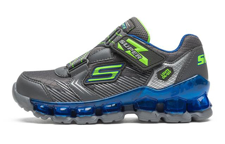 (Youth) Skechers Flashpod Skirmill 'Grey Green'