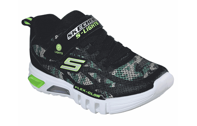 Lookbook (JR) Skechers Flex-Glow ''Noir'' 400017L-CAMO