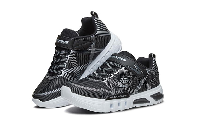 Lookbook (JR) Skechers Flex-Glow ''Schwarz Grau'' 90542L-BKCC