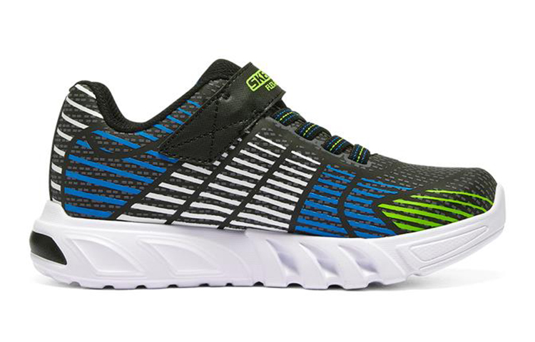 Order (JR) Skechers Flex-Glow Elite ''Noir Bleu Citron'' 400135L-BBLM