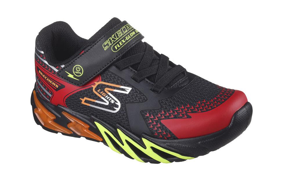 Order (JR) Skechers Flex-Glow Elite ''Zwart Rood'' 400138L-BKRD