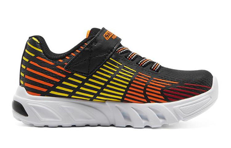 Order (JR) Skechers Flex-Glow Elite ''Zwart Rood'' 400135L-BKMT
